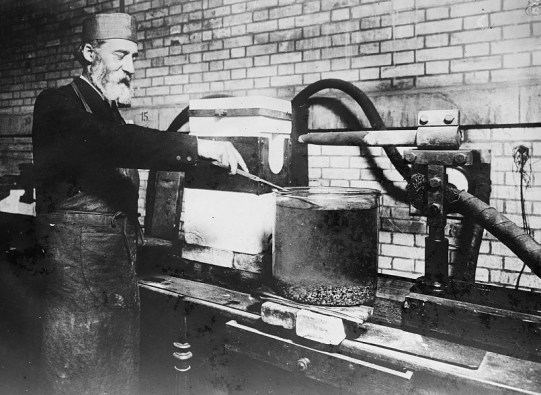Henri Moissan hard at work- Image from Wikipedia